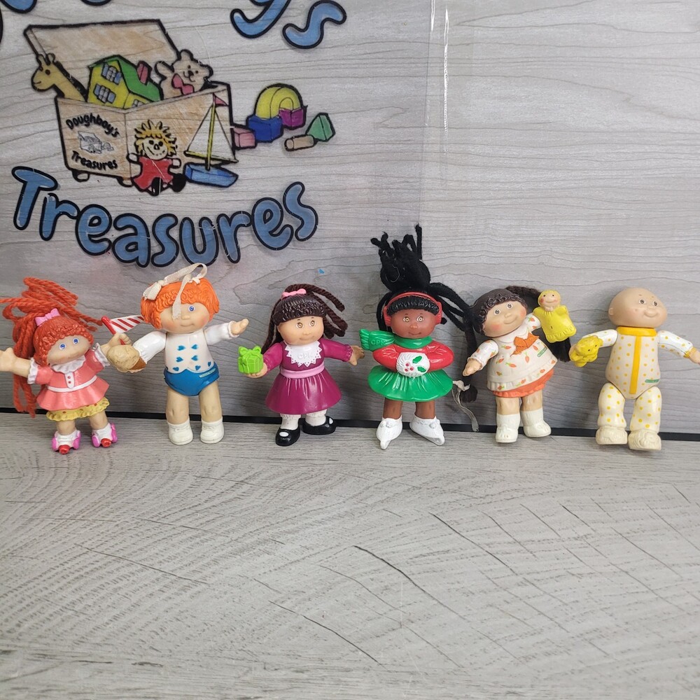 Cabbage Patch Kids Vintage PVC Figures Toy Lot Of 6 1983-1992